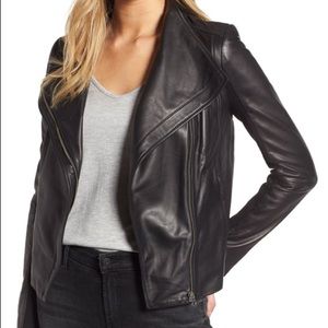 Trouve leather moto jacket, brand new with tags